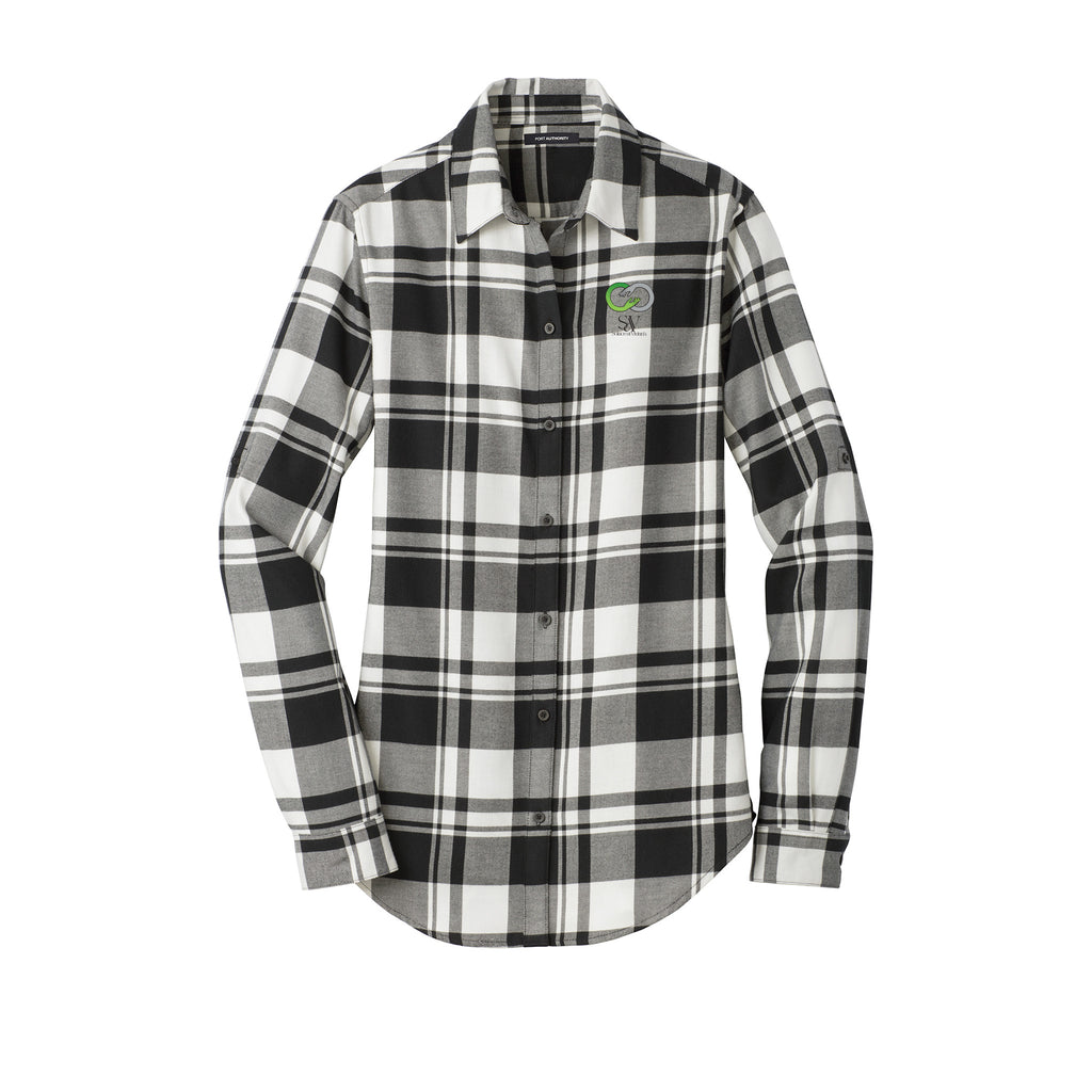 Solace at Vivians - Port Authority® Women's Plaid Flannel Tunic