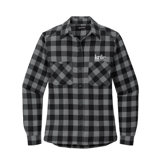 Krile Communications - Port Authority® Women's Plaid Flannel Shirt