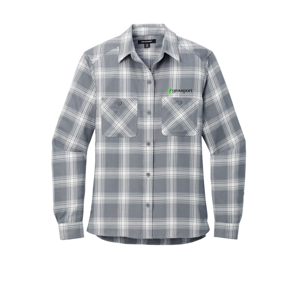 Groveport Municipal - Port Authority® Ladies Plaid Flannel Shirt