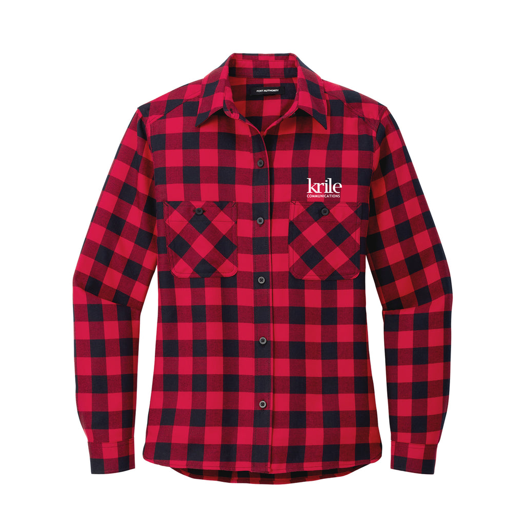 Krile Communications - Port Authority® Women's Plaid Flannel Shirt