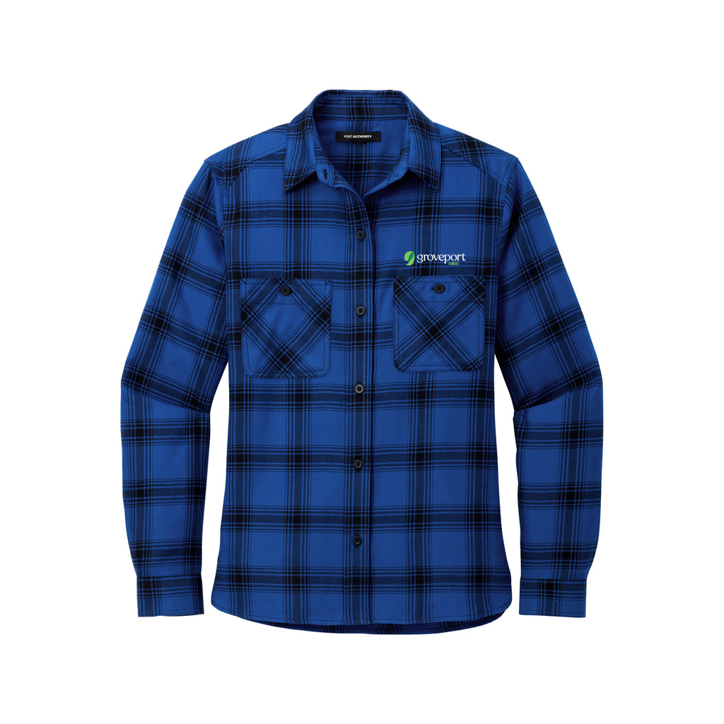 Groveport Municipal - Port Authority® Ladies Plaid Flannel Shirt