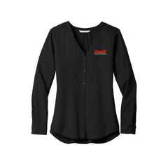 Cassill - Port Authority ® Ladies Long Sleeve Button-Front Blouse