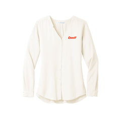 Cassill - Port Authority ® Ladies Long Sleeve Button-Front Blouse