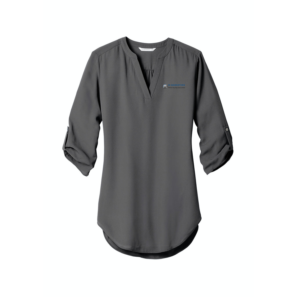 M Marketing Consultants - Port Authority ® Women's 3/4-Sleeve Tunic Blouse