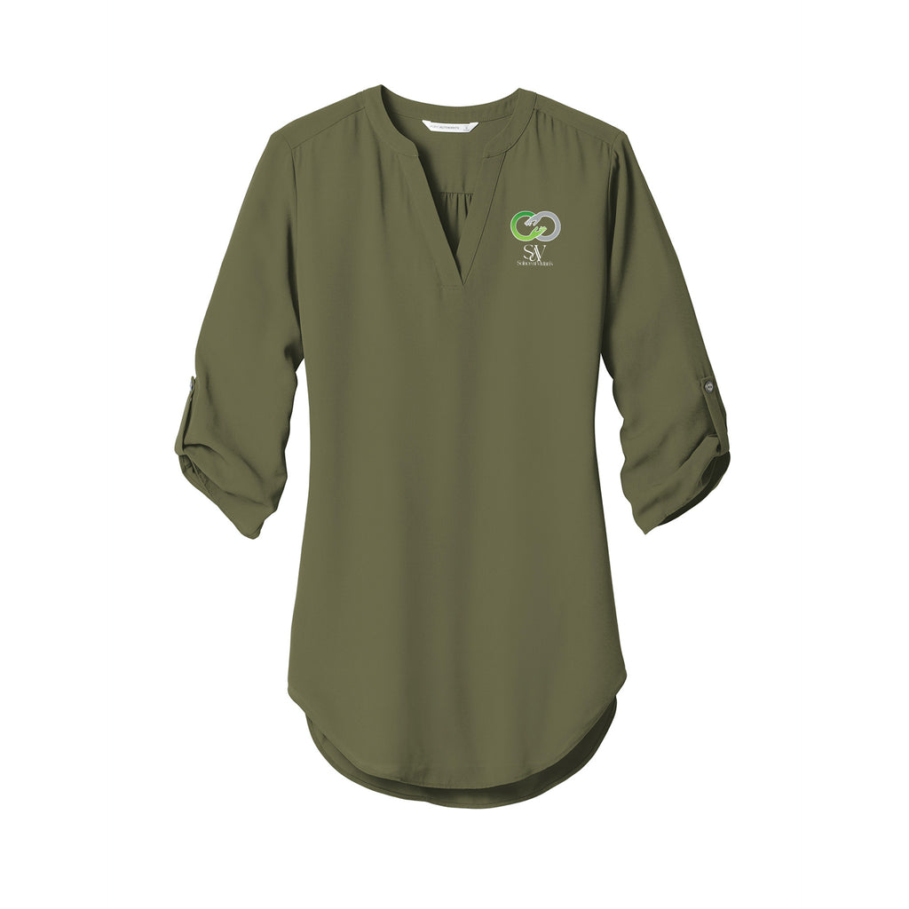 Solace at Vivians - Port Authority® Women's 3/4-Sleeve Tunic Blouse