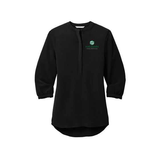Haughn & Associates - Port Authority® Women's 3/4-Sleeve Textured Crepe Tunic