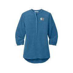 Perry ProTECH 60th Anniversary - Port Authority® Women's 3/4-Sleeve Textured Crepe Tunic