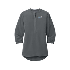 Easy IT - Port Authority® Ladies 3/4-Sleeve Textured Crepe Tunic