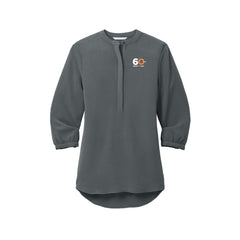 Perry ProTECH 60th Anniversary - Port Authority® Women's 3/4-Sleeve Textured Crepe Tunic