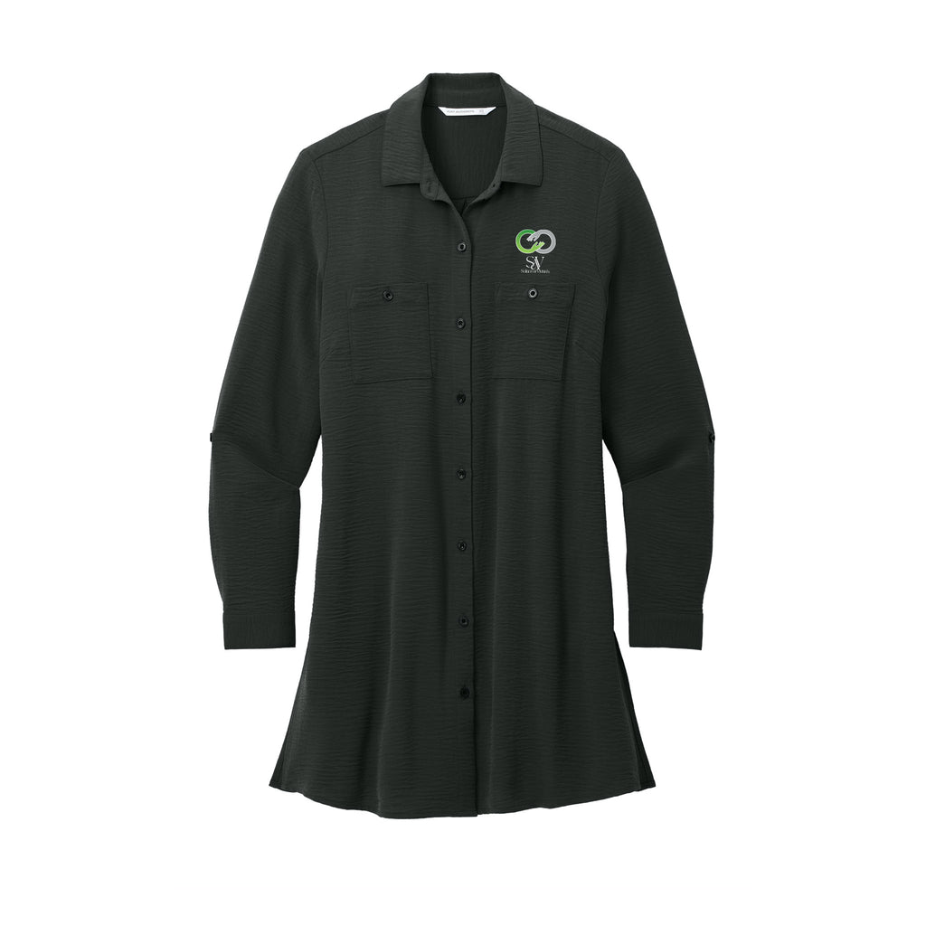 Solace at Vivians - Port Authority® Women's Textured Crepe Long Tunic