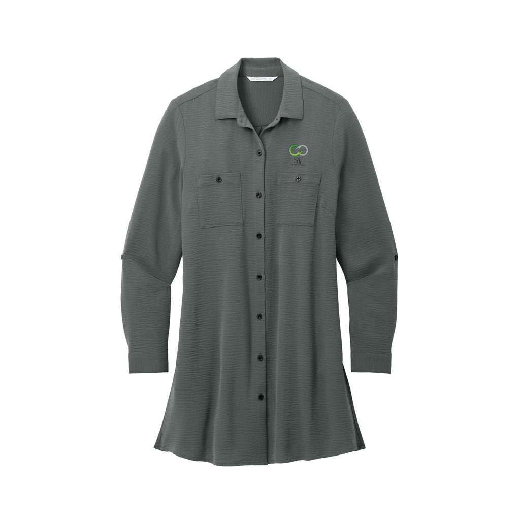 Solace at Vivians - Port Authority® Women's Textured Crepe Long Tunic