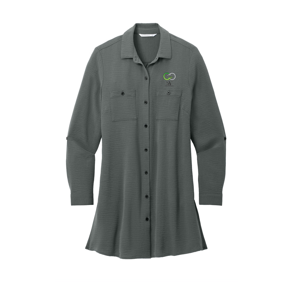 Solace at Vivians - Port Authority® Women's Textured Crepe Long Tunic