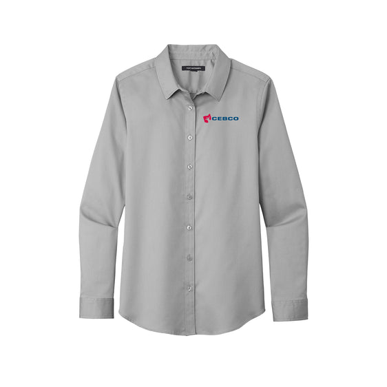 CEBCO - Port Authority® Ladies Long Sleeve SuperPro React ™