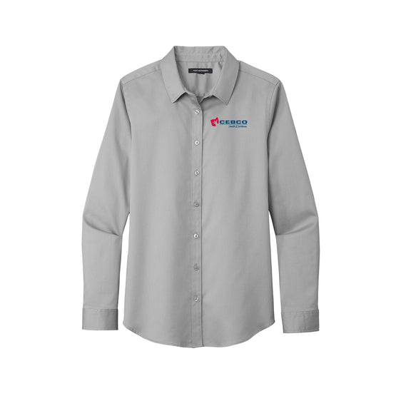 CEBCO - Port Authority® Ladies Long Sleeve SuperPro React ™