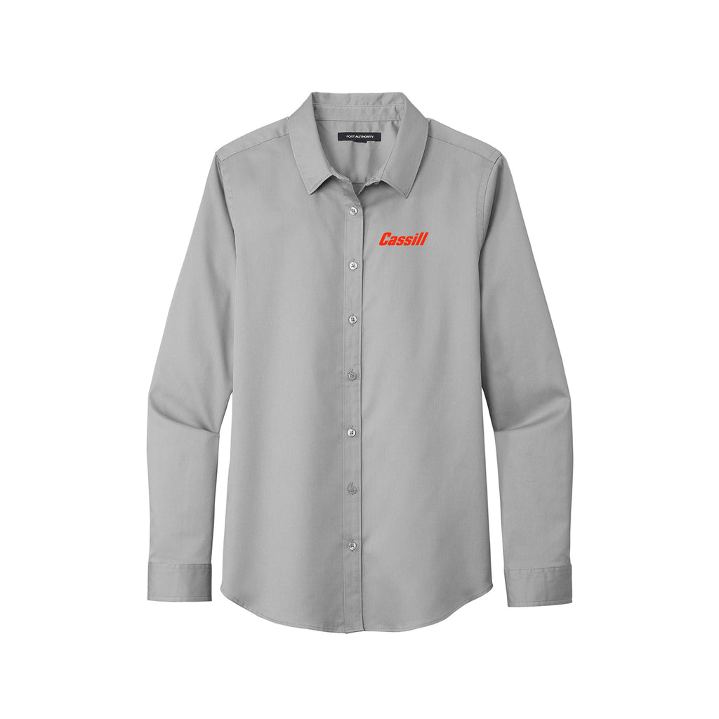 Cassill - Port Authority® Ladies Long Sleeve SuperPro React ™