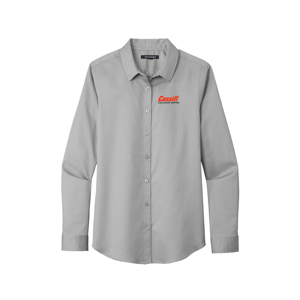 Cassill - Port Authority® Ladies Long Sleeve SuperPro React ™