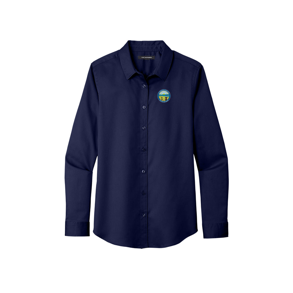 Carroll County - Port Authority® Ladies Long Sleeve SuperPro React ™