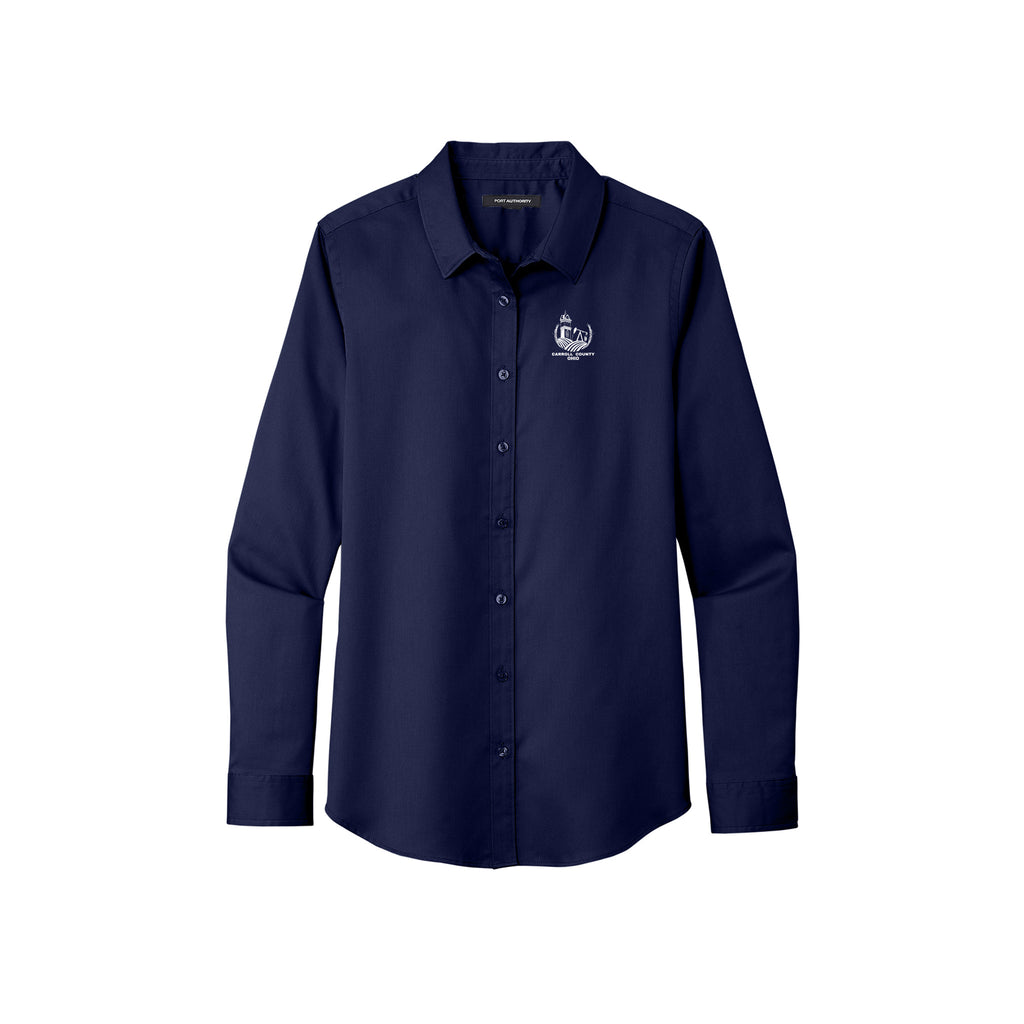 Carroll County - Port Authority® Ladies Long Sleeve SuperPro React ™