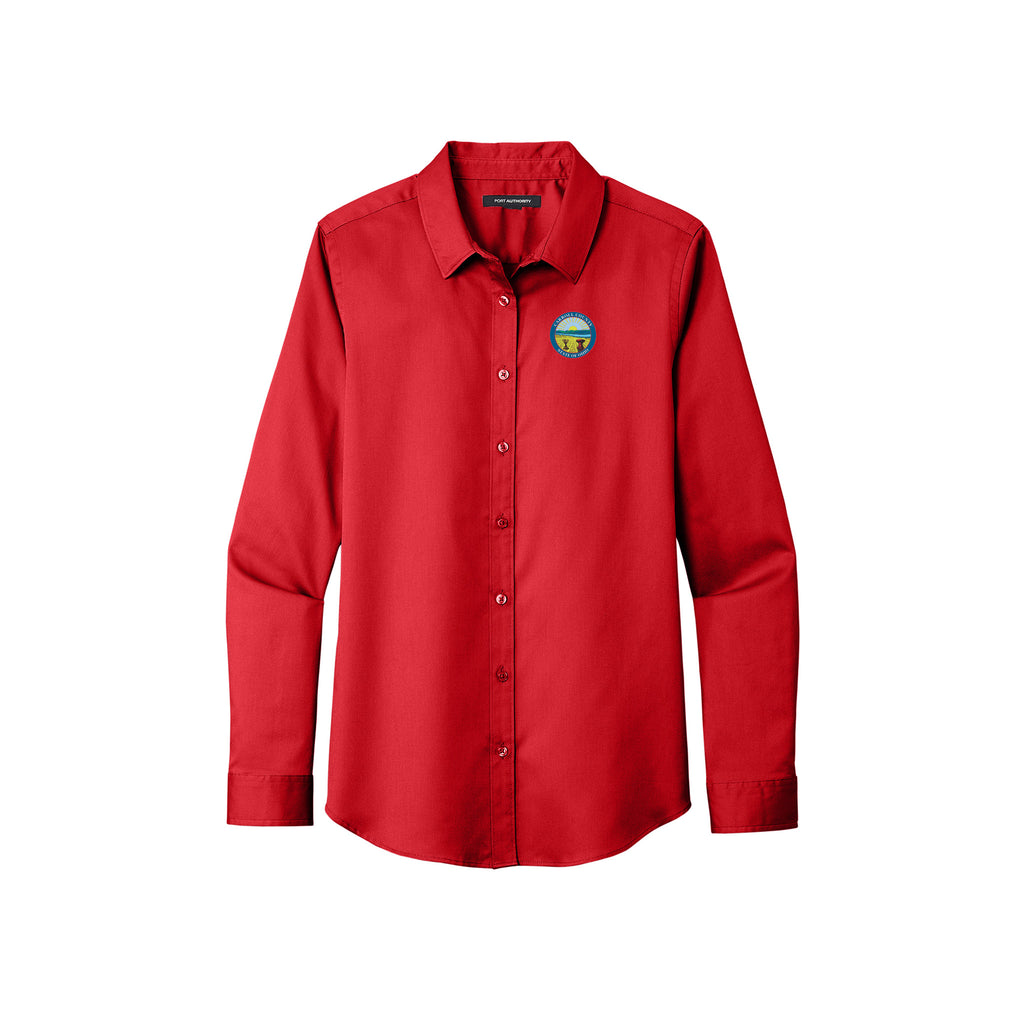 Carroll County - Port Authority® Ladies Long Sleeve SuperPro React ™