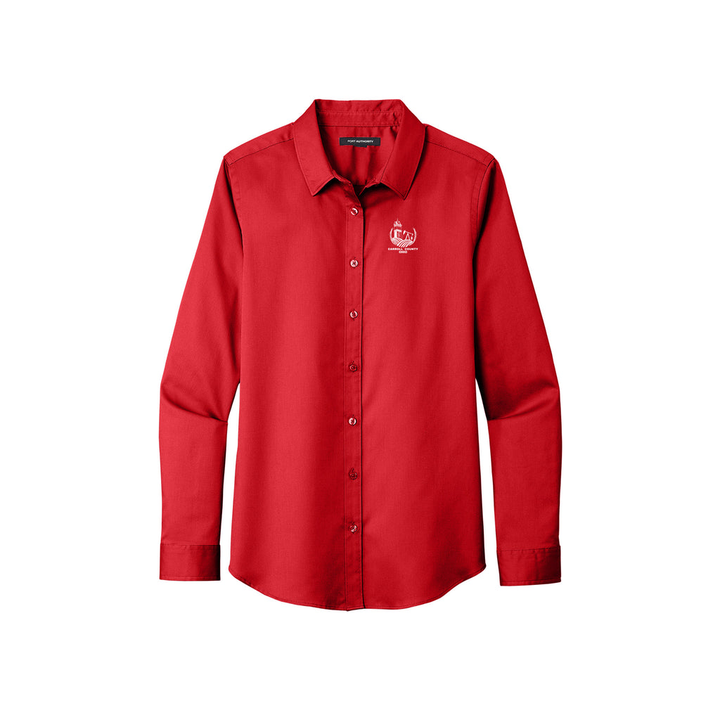 Carroll County - Port Authority® Ladies Long Sleeve SuperPro React ™