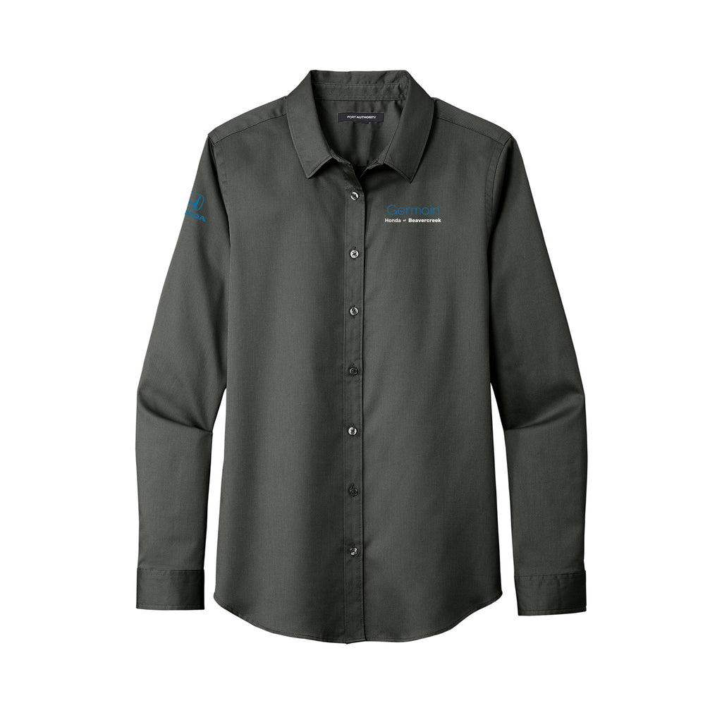Germain Honda Beavercreek - Port Authority® Ladies Long Sleeve SuperPro React ™