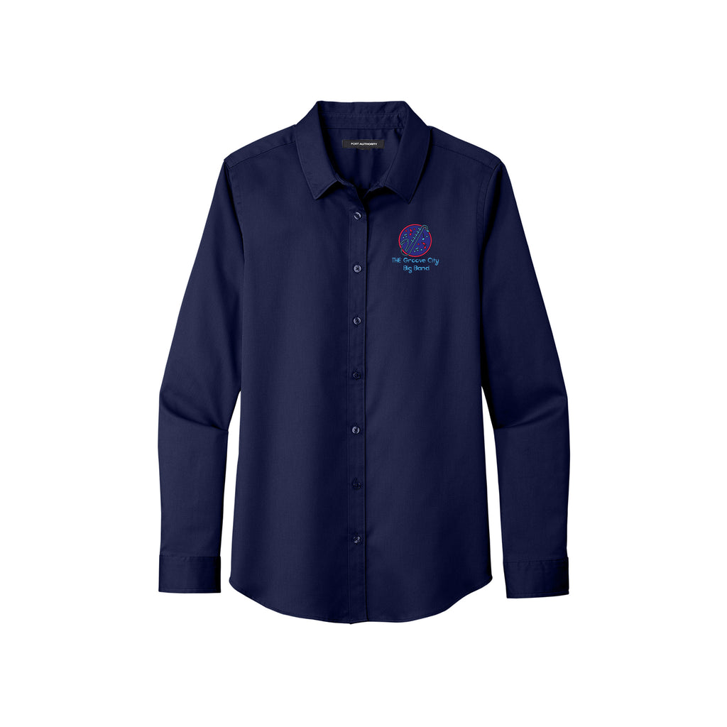 Groove City Band - Port Authority® Ladies Long Sleeve SuperPro React ™