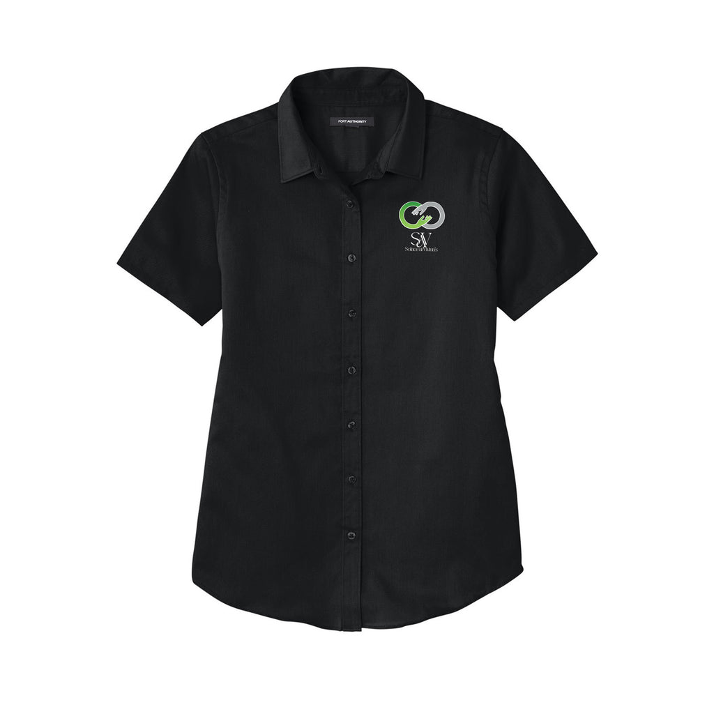 Solace at Vivians - Port Authority® Women's Short Sleeve SuperPro React ™ Twill Shirt