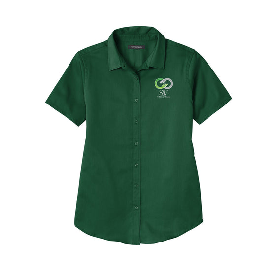 Solace at Vivians - Port Authority® Women's Short Sleeve SuperPro React ™ Twill Shirt