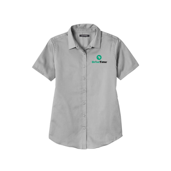 Drive Time - Port Authority® Ladies Short Sleeve SuperPro React ™ Twill Shirt