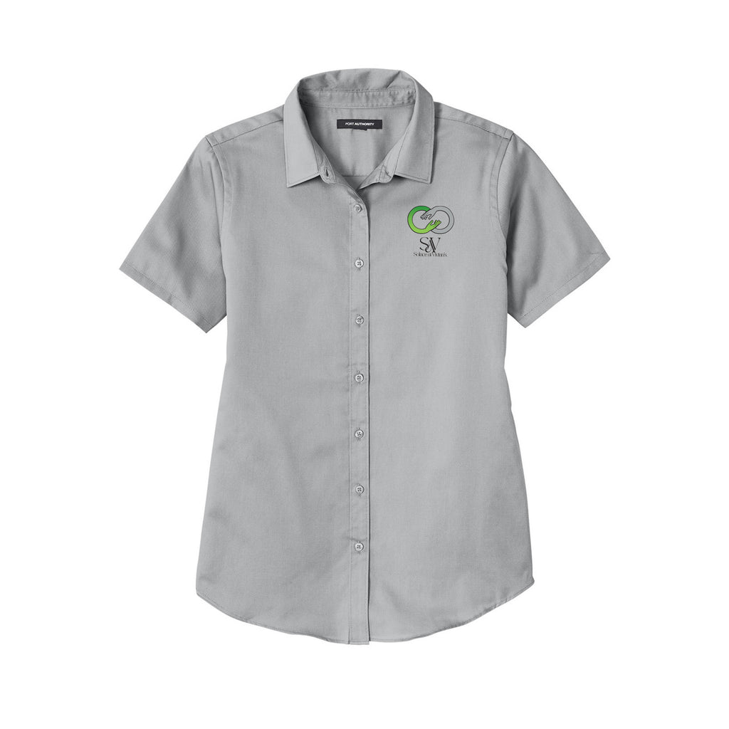 Solace at Vivians - Port Authority® Women's Short Sleeve SuperPro React ™ Twill Shirt