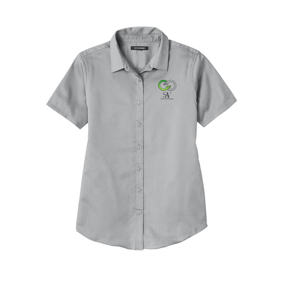 Solace at Vivians - Port Authority® Women's Short Sleeve SuperPro React ™ Twill Shirt