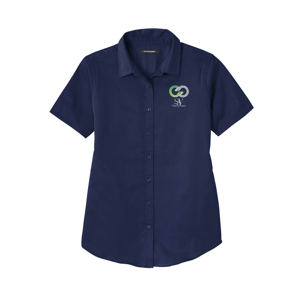 Solace at Vivians - Port Authority® Women's Short Sleeve SuperPro React ™ Twill Shirt