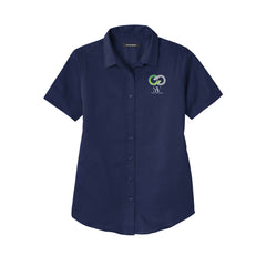 Solace at Vivians - Port Authority® Women's Short Sleeve SuperPro React ™ Twill Shirt
