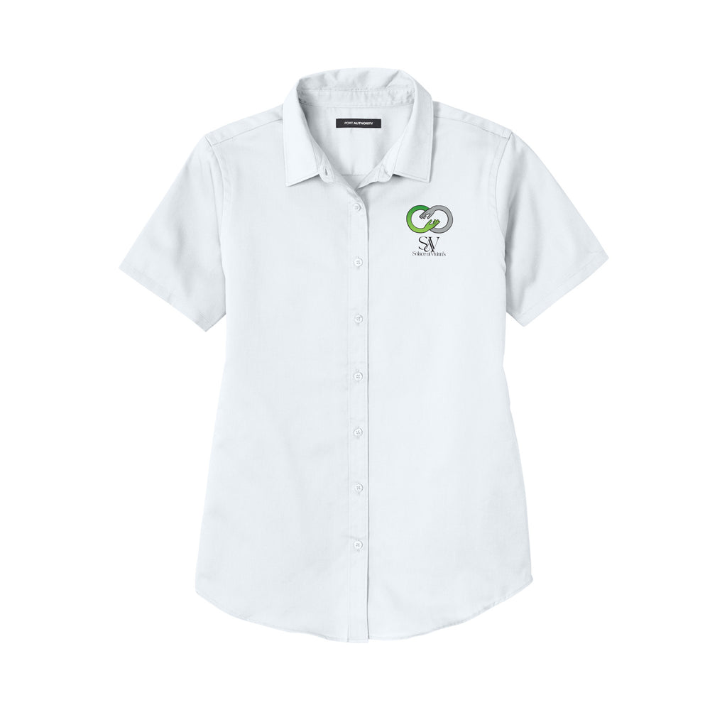 Solace at Vivians - Port Authority® Women's Short Sleeve SuperPro React ™ Twill Shirt