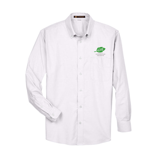 City of Grandview Heights - Harriton Men's Long-Sleeve Oxford with Stain-Release