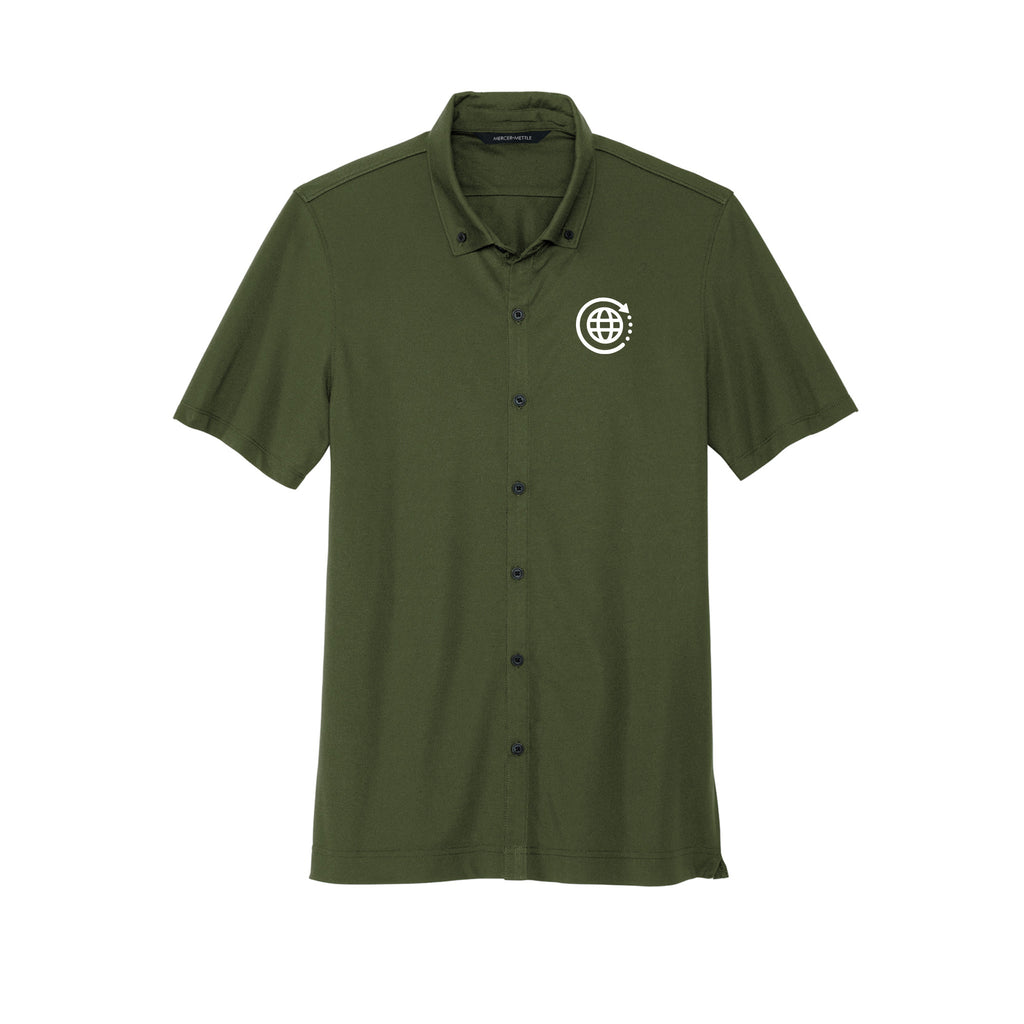 Mobile Repair Solutions - Mercer+Mettle® Stretch Pique Full-Button Polo