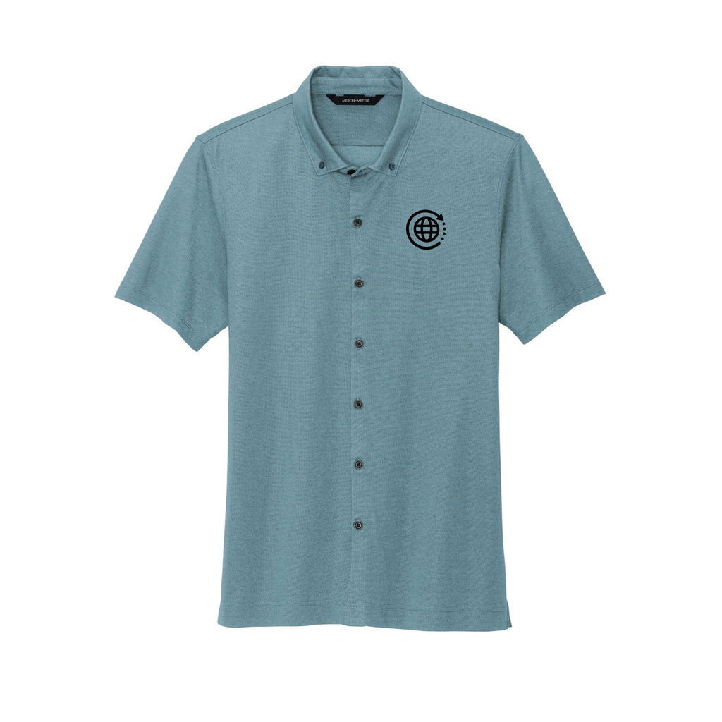Mobile Repair Solutions - Mercer+Mettle® Stretch Pique Full-Button Polo