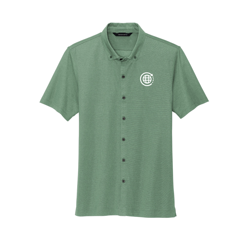 Mobile Repair Solutions - Mercer+Mettle® Stretch Pique Full-Button Polo