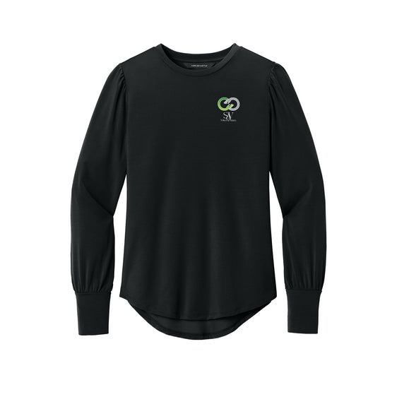 Solace at Vivians - Mercer+Mettle® Women’s Stretch Jersey Long Sleeve Blouson Top