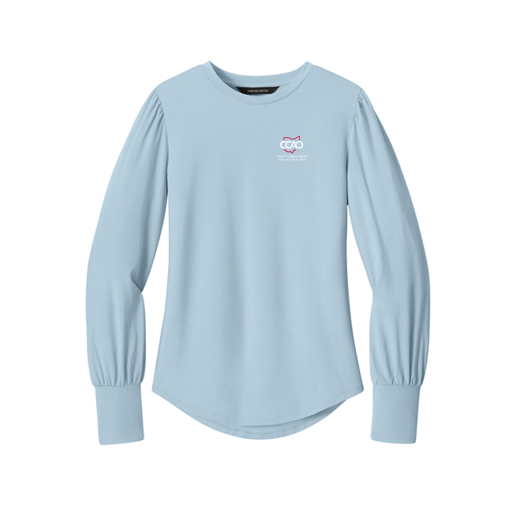 CCAO - Mercer+Mettle® Women’s Stretch Jersey Long Sleeve Blouson Top