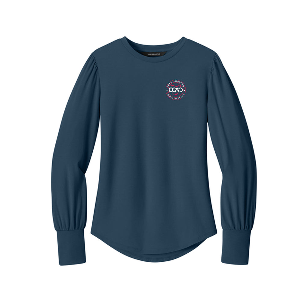 CCAO - Mercer+Mettle® Women’s Stretch Jersey Long Sleeve Blouson Top