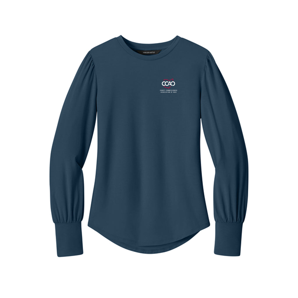 CCAO - Mercer+Mettle® Women’s Stretch Jersey Long Sleeve Blouson Top