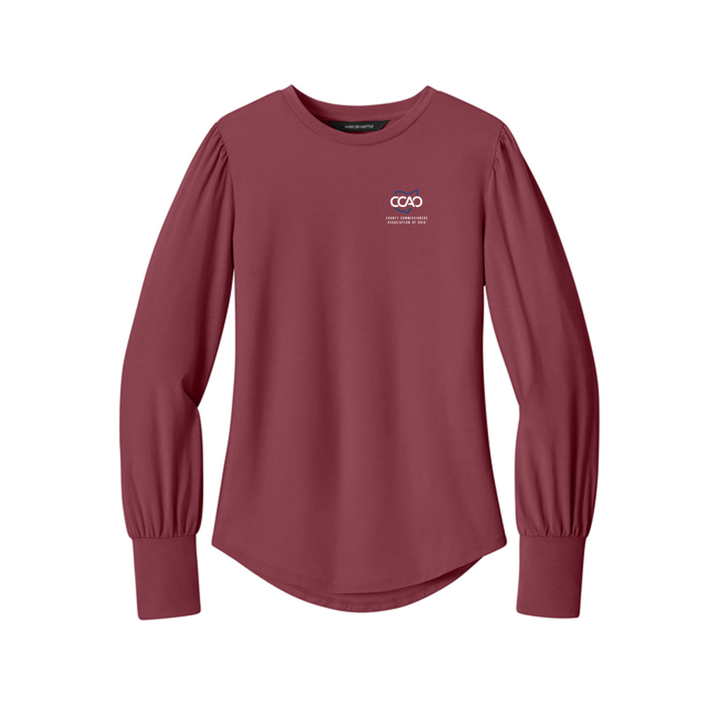 CCAO - Mercer+Mettle® Women’s Stretch Jersey Long Sleeve Blouson Top