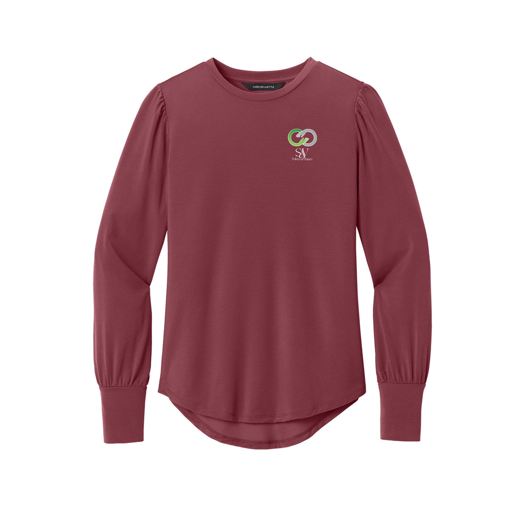 Solace at Vivians - Mercer+Mettle® Women’s Stretch Jersey Long Sleeve Blouson Top