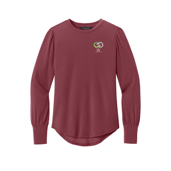 Solace at Vivians - Mercer+Mettle® Women’s Stretch Jersey Long Sleeve Blouson Top