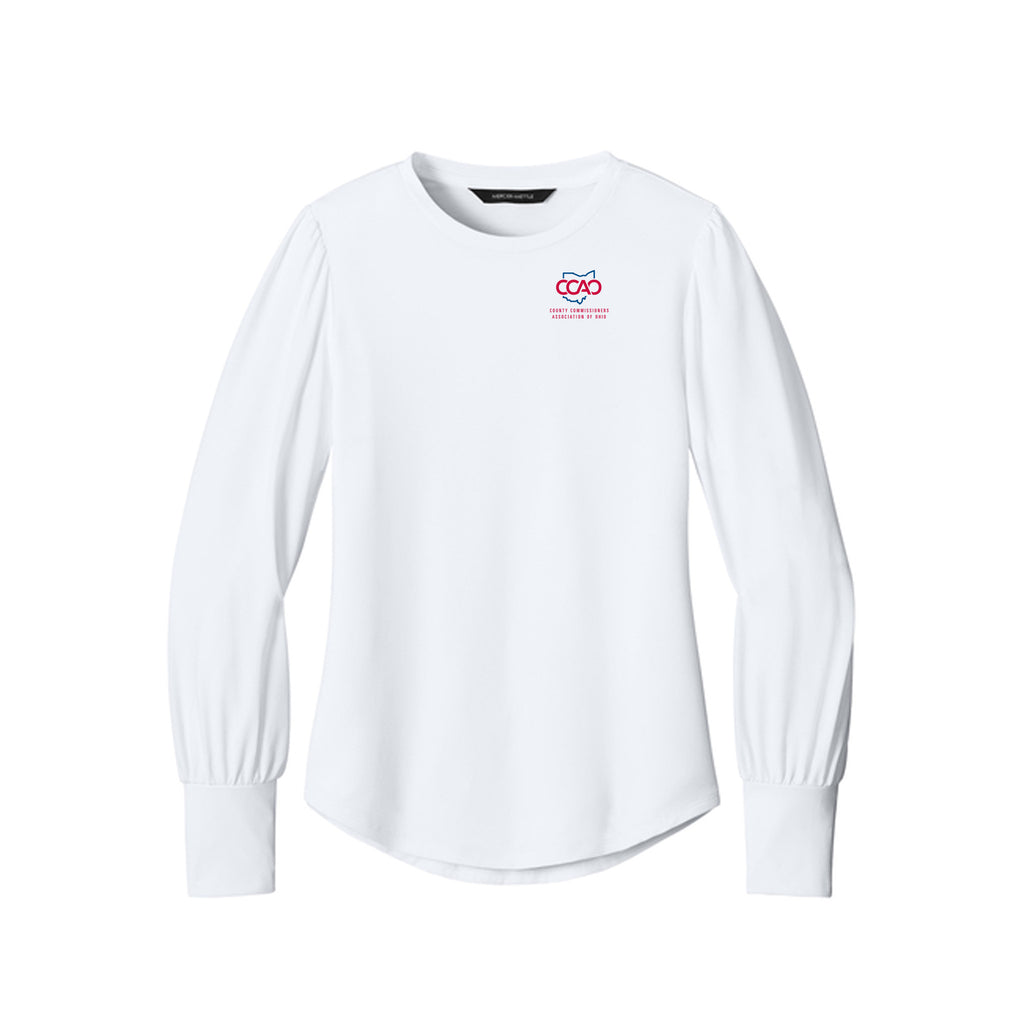 CCAO - Mercer+Mettle® Women’s Stretch Jersey Long Sleeve Blouson Top