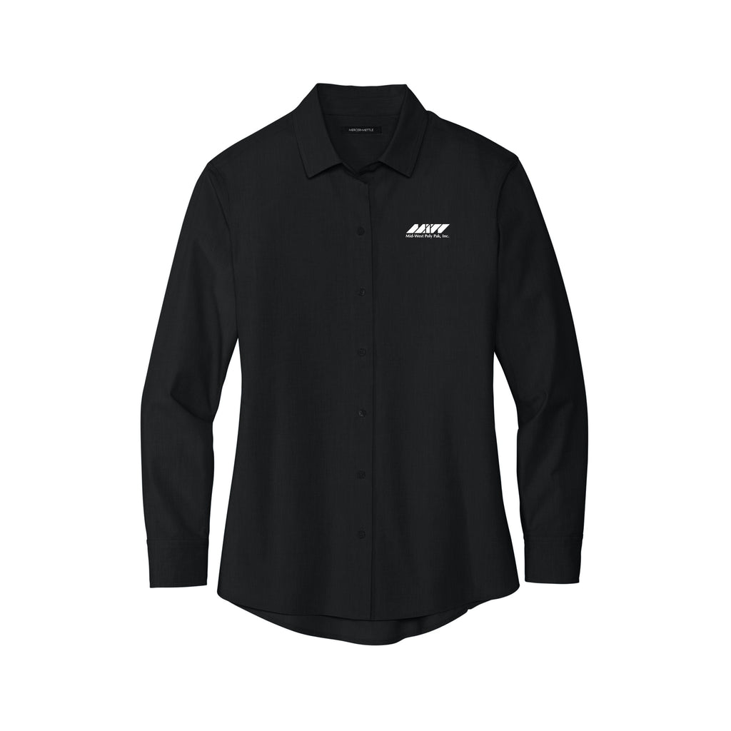 Midwest Polypak - Mercer+Mettle® Women’s Long Sleeve Stretch Woven Shirt