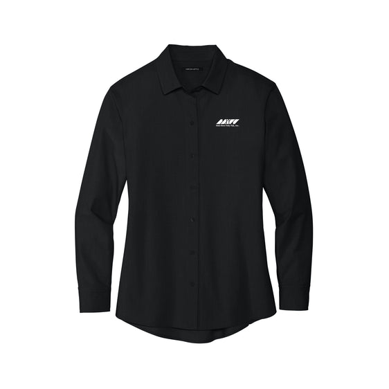 Midwest Polypak - Mercer+Mettle® Women’s Long Sleeve Stretch Woven Shirt