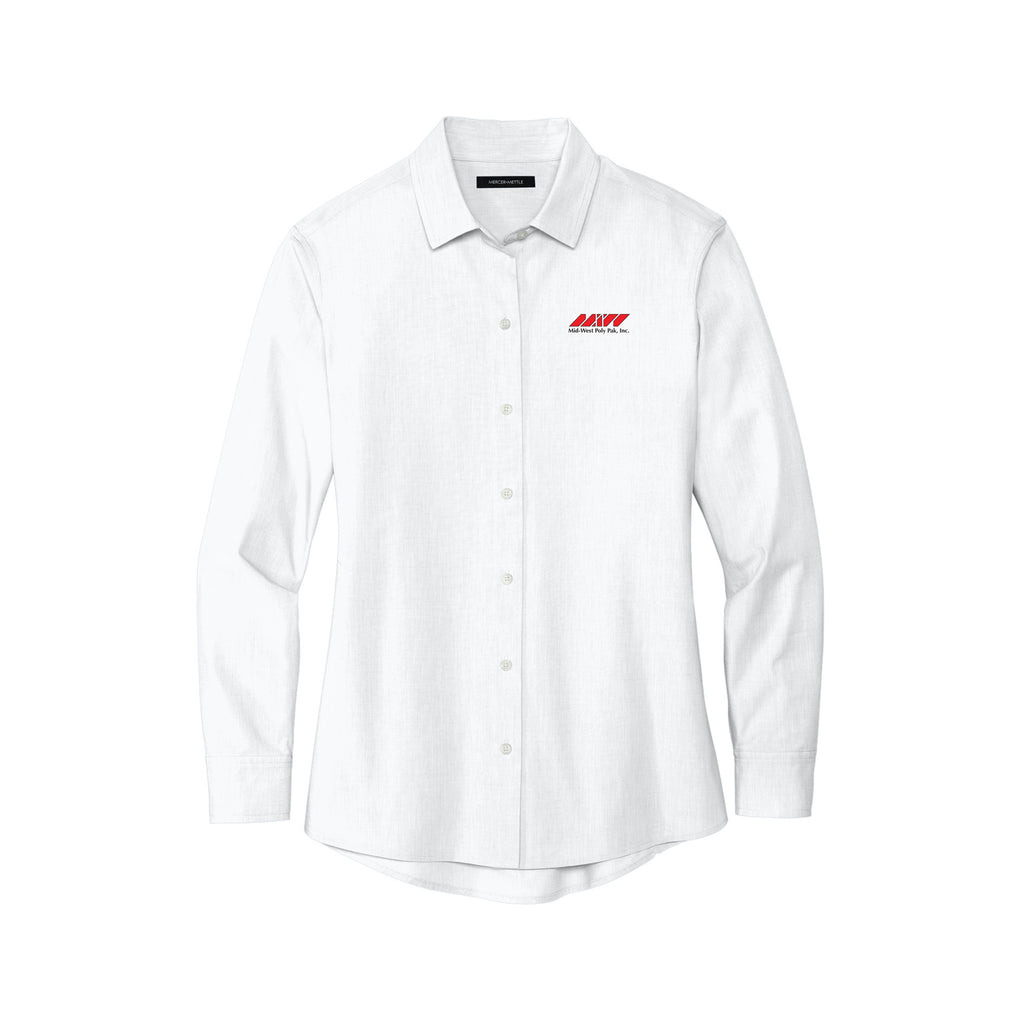 Midwest Polypak - Mercer+Mettle® Women’s Long Sleeve Stretch Woven Shirt