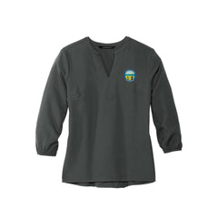 Carroll County - Mercer+Mettle™ Women's Stretch Crepe 3/4-Sleeve Blouse